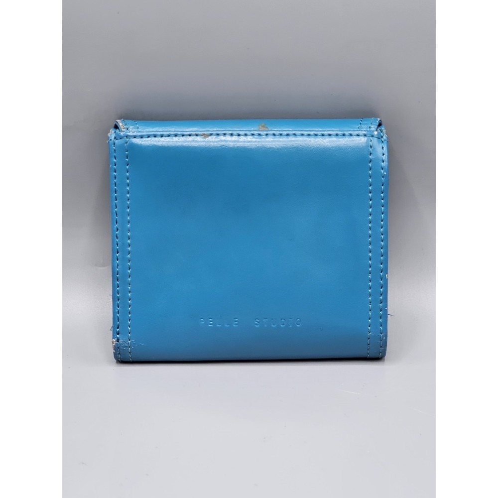 Vintage Wilson Leather Pelle Studios Teal Blue Leather Wallet